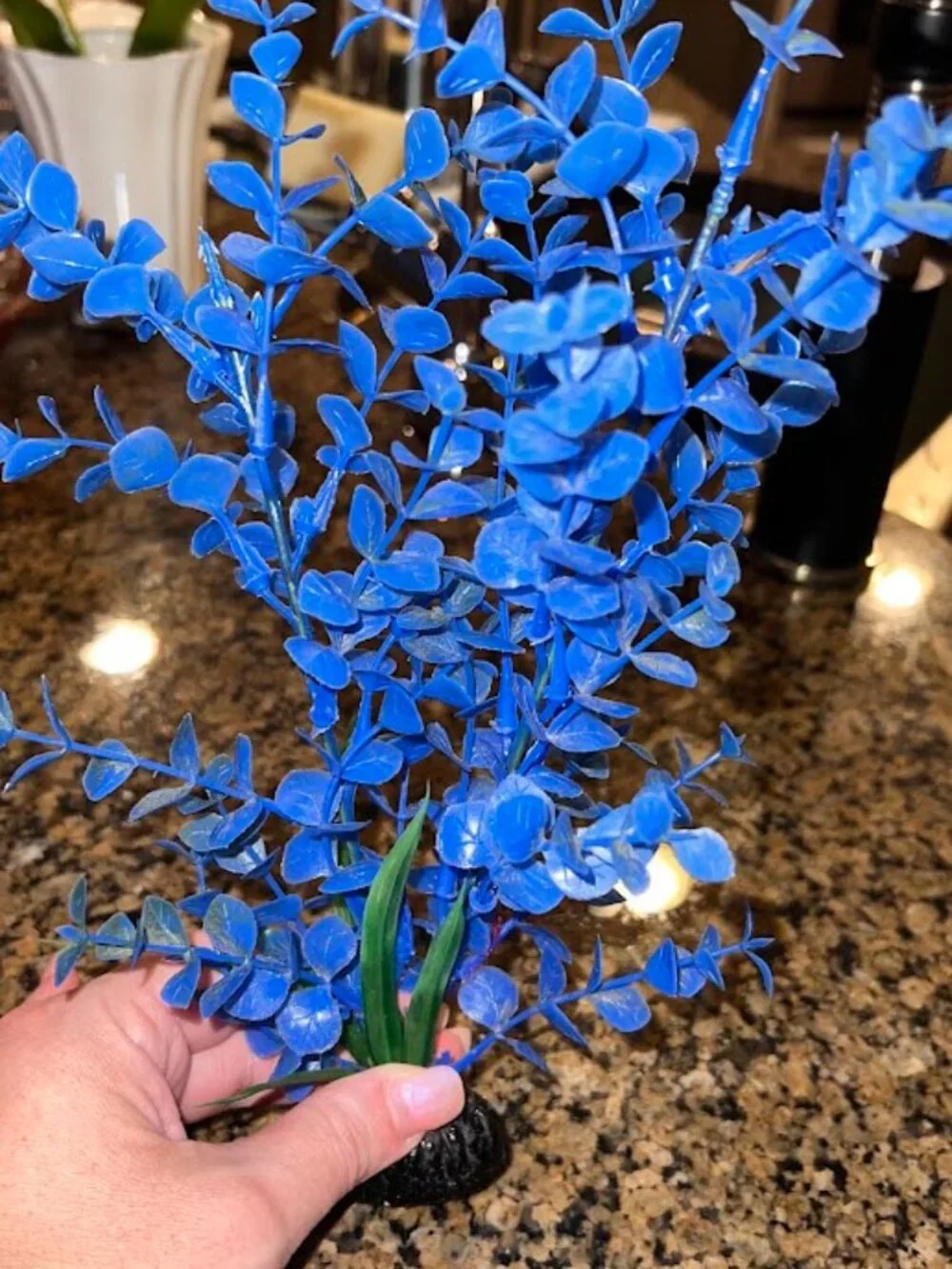 Set of Fish Aquarium Decoration. Total of 18 fake foliage items.